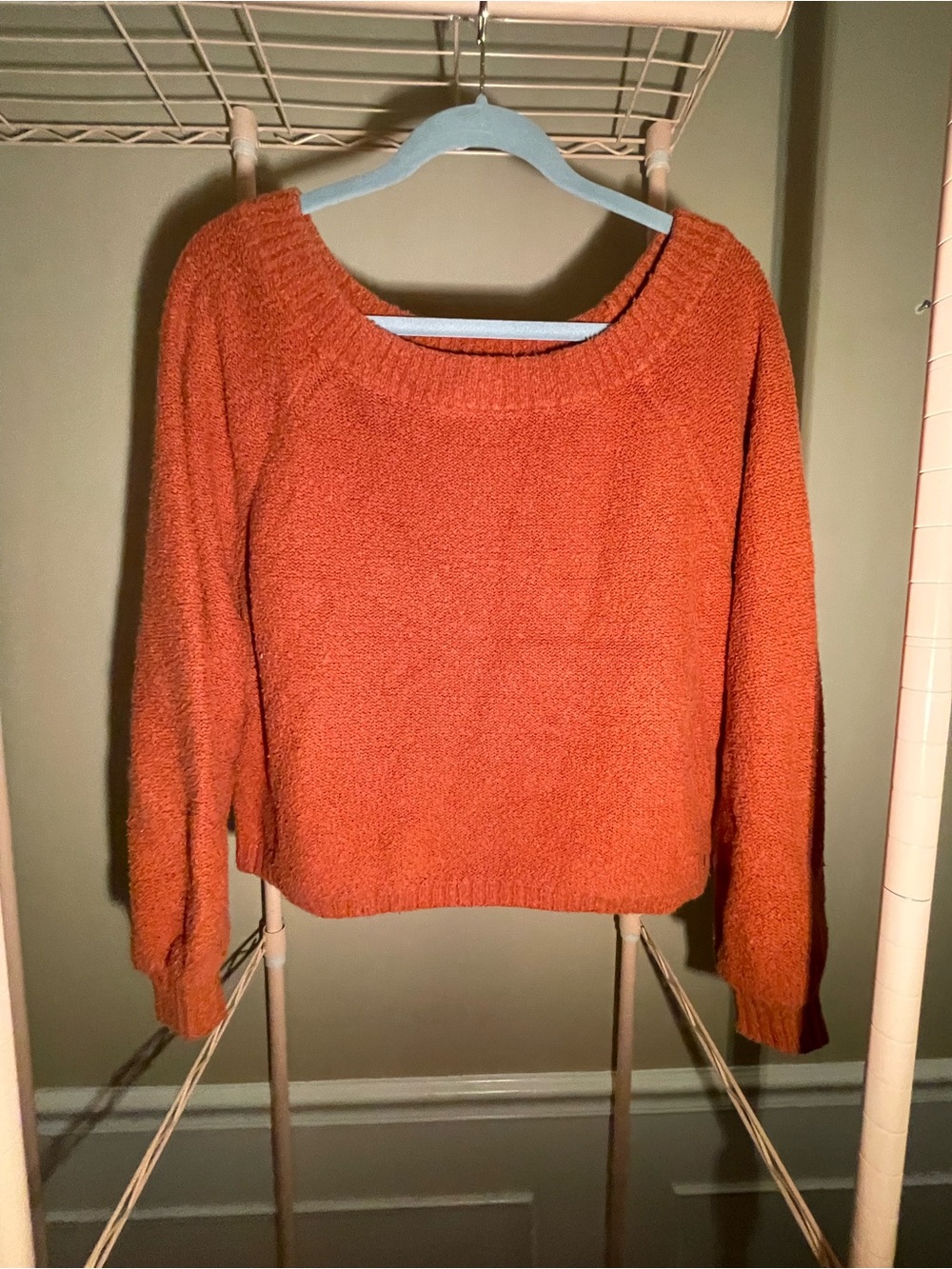 Orange Sherpa Sweater